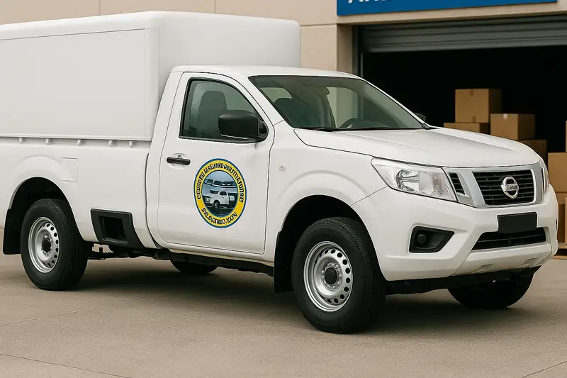 Camioneta de carga para el envío de encomiendas